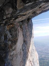 La traversée sous le toit, 6b La traversée sous le toit, 6b